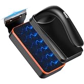 hygger Magnetic Aquarium Fish Tank Glass Cleaner,Detachable Dual-Blades Brush Tool with Floating Scrubber, Double Side Magnetic Scraper for 0.4-0.8 Inch Thick Glass Aquariums Tank (L)
