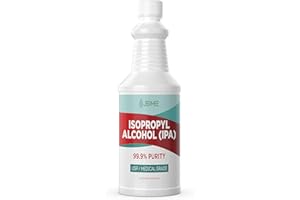 Jermee Isopropyl Alcohol (IPA) 99.9% Purity - USP/Medical Grade - Concentrated Rubbing Alcohol, Made in The USA, 32 Ounce