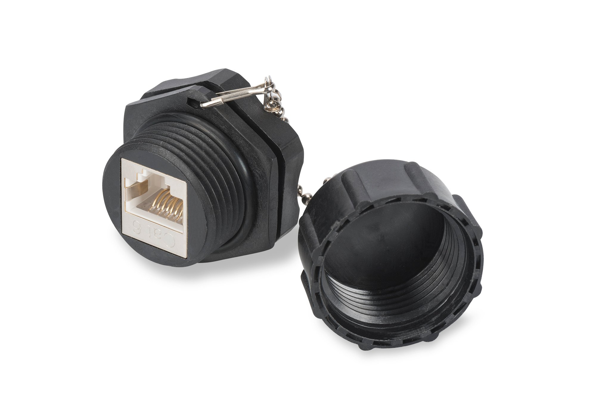 DIGITUS Professional Industrial Female, Shielded Black Black