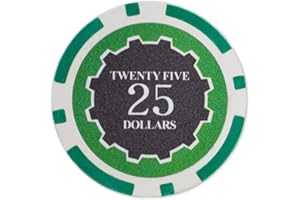 Brybelly Eclipse Poker Chips Heavyweight 14-gram Clay Composite - Pack of 50