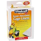 Vitakraft Vitakraft Cage Liners for Birds 7 Count | Pre-Cut Absorbent Paper, Fits Standard Cages, Easy Cleanup Design, Disposable Bird Liners, 7 Count Pack
