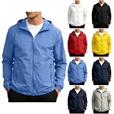 Olivcker Rain Jacket Men Lightweight Raincoats with Hood Waterproof Windproof Windbreaker with Pockets for Outdoor Travel