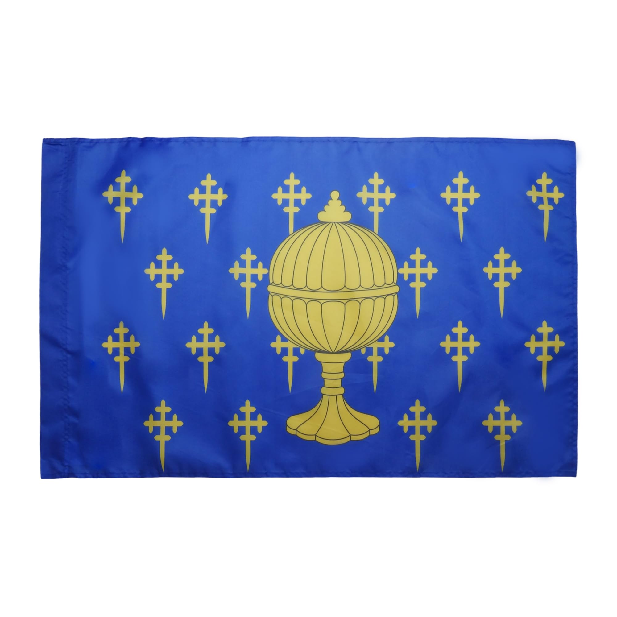 AZ FLAG - Kingdom of Galicia 409-1833 Flag - 3x5 Ft - Galician royal Banner with Sleeve - 100% Polyester - Fade Resistant - Vivid Colors - 3' x 5' Feet - 150x90 Cm