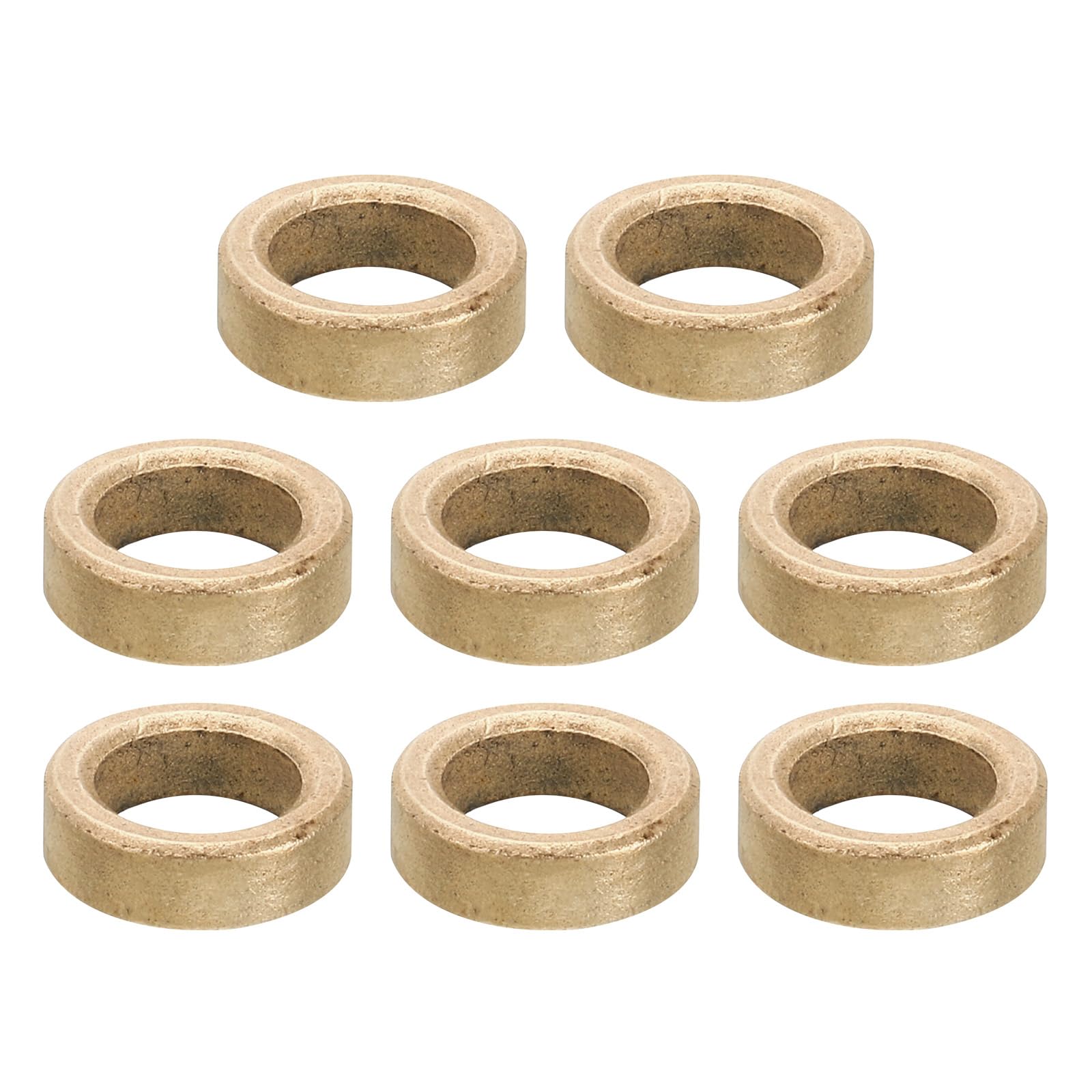 PATIKIL M8 Brass Spacers, 8 Pcs Metal Spacer Brass 8mm ID x 12mm OD x 4mm L Brass Spacers Screw Standoff for 5/16 Inch or M8 Screw