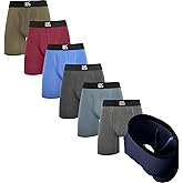 Warriors & Scholars Chafe Safe Pouch Modal Boxer Briefs For Men Pack, Ultra Soft, Breathable, Buldge Enhancing Mens Underwear