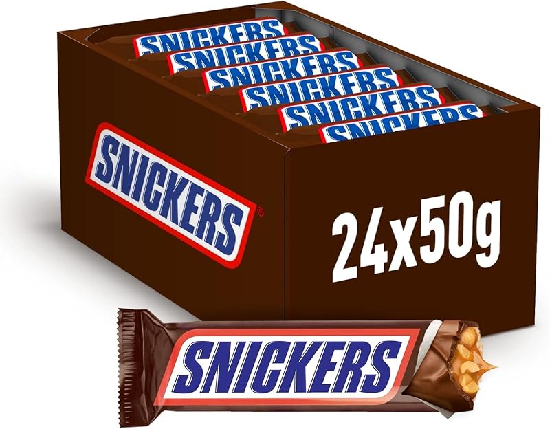 Barrette Cioccolato Caramello e Arachidi Multipack 24x50g