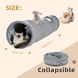 OHANA Collapsible Cat Tunnel Toy Suede Large 130cm with 2 Holes view 2