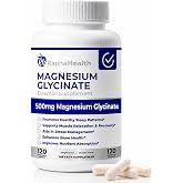 RAPHA HEALTH - Magnesium GLYCINATE 500mg | High Absorption | 100% Chelated | Supports Bone Health &amp; Muscle Recovery | Magnesio Glycinate 120 Capsules - 4 Month Supply