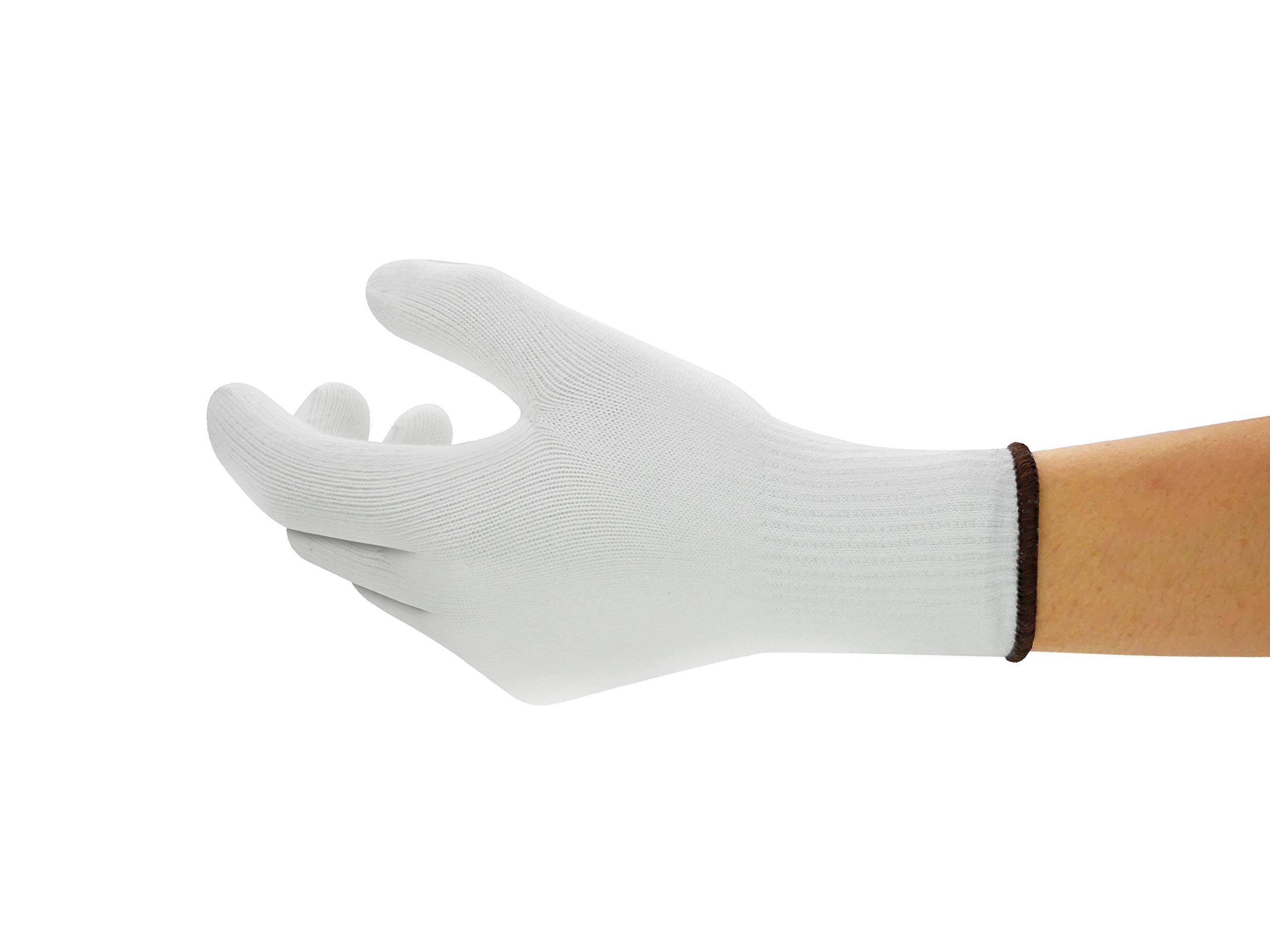Ansell ActivArmr 78-110 Heat & cold resistant Gloves, Chemical Protection, White, Size L (12 Pairs)