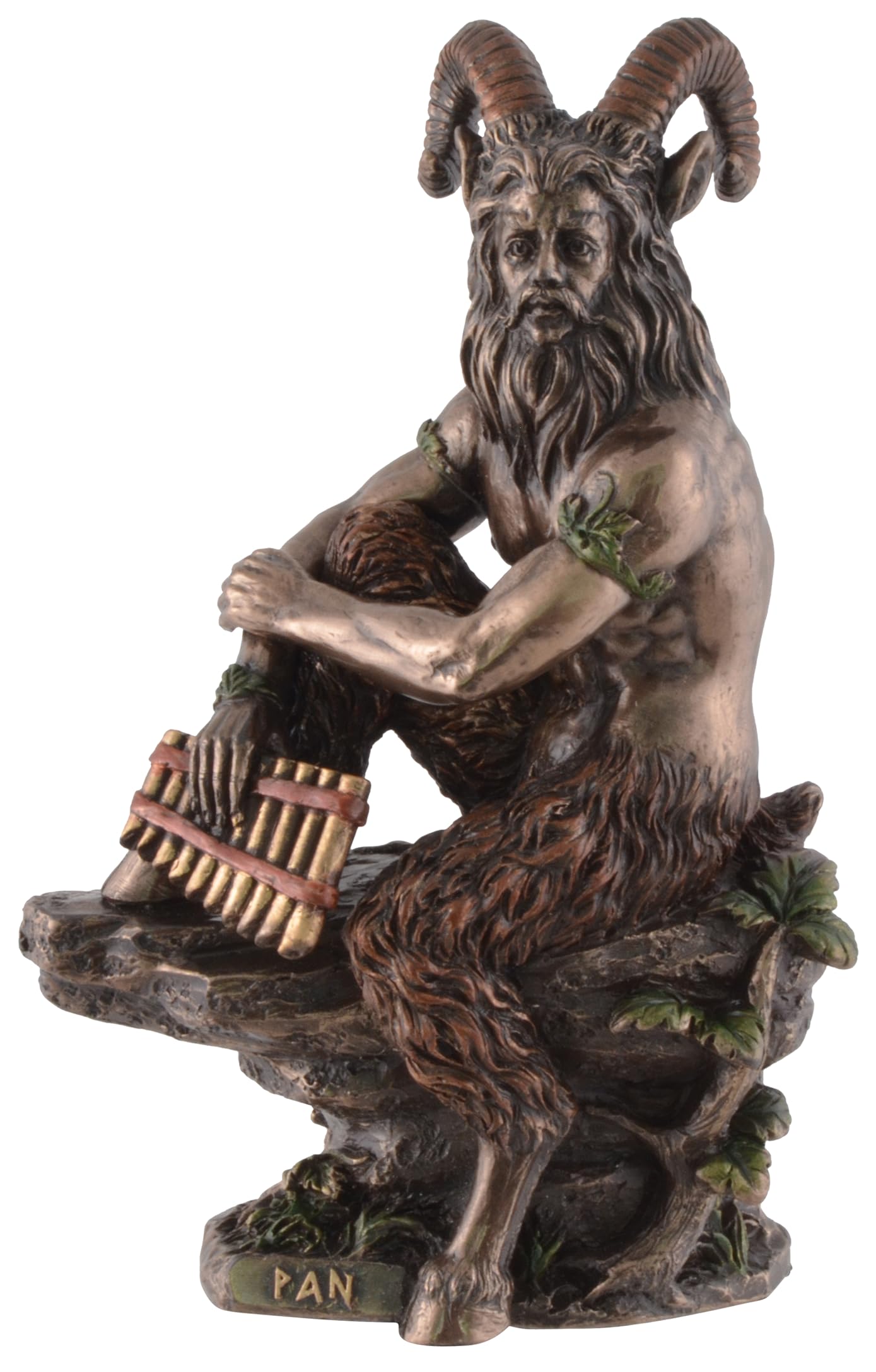 VOGLER Joh. Vogler GmbH Pan Pipe Bronze Plated Greek God of the Forest