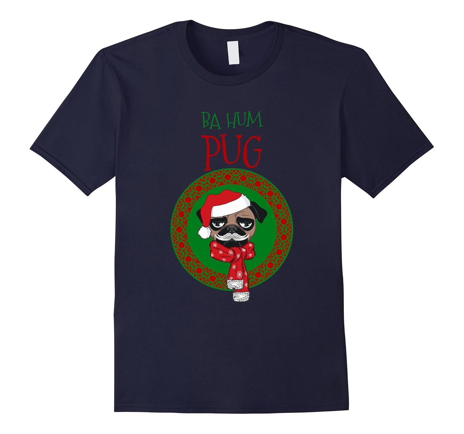 Ba Hum Pug Christmas T Shirt-ANZ