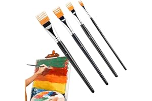 4Pcs Comb Artist Brush Set - Professional Grainer Brushes, Texture Brushes for Painting, Multi-Purpose Paintbrush Set for Art