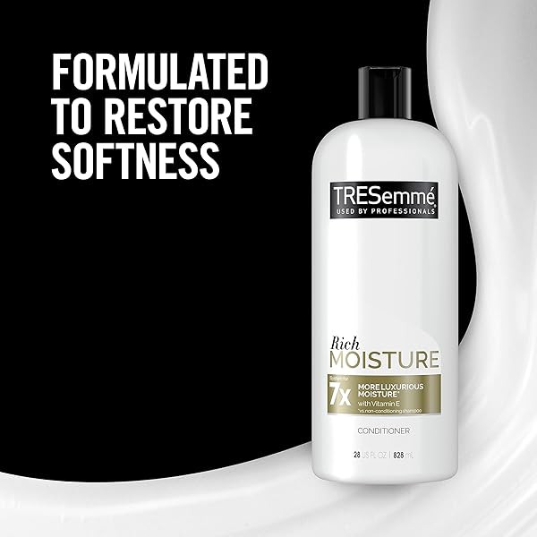 TRESEMMÉ RICH MOISTURE CONDITIONER FOR DRY HAIR RICH MOISTURE HYDRATING CONDITIONER FORMULATED WITH VITAMIN E AND BIOTIN 28 OZ