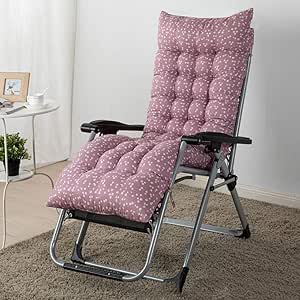 Thick Extra Large Rattan Patio Chair Cushion Sun Lounger Cushion Not-Slip Chaise Lounge Cushion ...