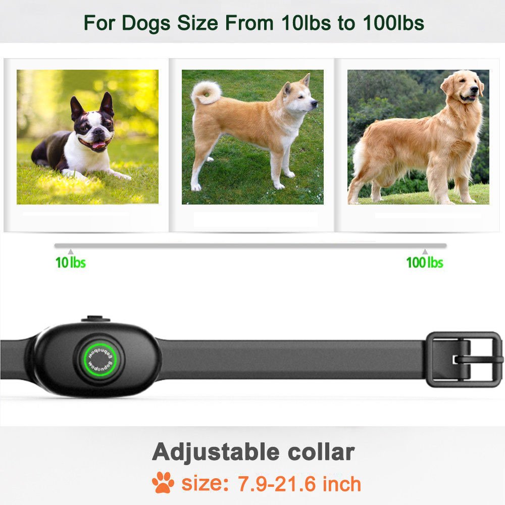 Anti Bark Collar Dog Training - Rechargeable Dog Stop Barking Devices for Small Medium Large Dogs with Beep Vibration Harmless Shock, No Barking Control, Five Sensitivity levels, Safe Pet Waterproof
