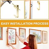 Damogo Heavy Duty Picture Hooks 30LB 100 PCS with Nails Hanging Kit view 4
