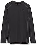Spyder Men's Baselayer Crew Top, Black, Small