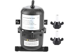 OUKENS Accumulator Tank, Pre Pressurized Accumulator Tank Pressure Water Pump Flow Control 0.75 L 125PSI Waterproof for Marin