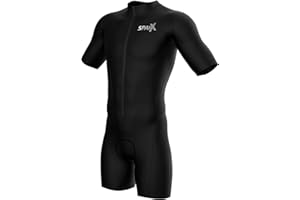 Sparx Short Sleeve Cycling Skinsuit Pro Team Bicycle Time Trial Suit Bike Racing Suit Cycle Kit 3D Pad, Black, XX-Large