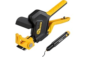 TOLESA PVC Pipe Cutter Up to 2-1/2”, 3-Gear Adjustable Ratchet Pipe Cutter Tool Heavy-Duty for PVC, ABS, PPR, PE, PEX, Plasti