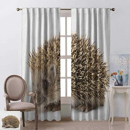Amazon Com Youpinnong Hedgehog Curtains Thermal Insulated Small