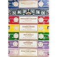 Satya Incense Gift Set Nag Champa, Super hit, Dragon's Blood, Sandalwood, Patchouli, Lavender, Positive Vibes, 15 g