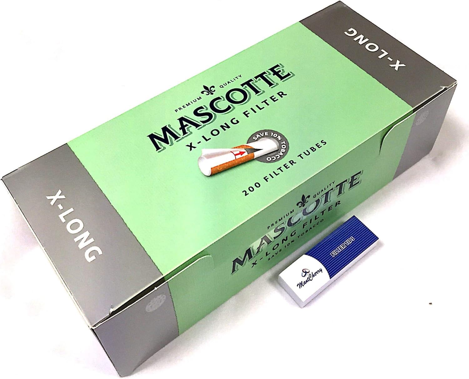 Mascota del cigarrillo tubos filtro x-largo 200 (1 caja) por Trendz: Amazon.es: Jardín