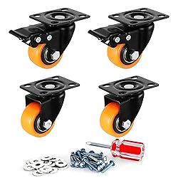 JULANG Light Duty Swivel and Brake Caster 1.5 inch
