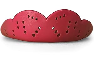 SISU Max Mouthguard, Intense Red - 2.4mm Thin - Custom-Molded Fit - Slim Design - Remoldable Up to 20 Times - for Impact Sports - Non Toxic - Works with Braces