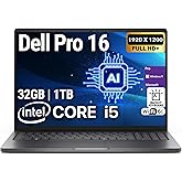 Dell Pro 16(Next-gen Latitude 3550) 16” FHD+ Display Business Laptop, Intel 10 Core i5-120U, 32GB DDR5 RAM, 1TB SSD, WiFi 6E + BT, Backlit Keyboard, HD Webcam, RJ-45, Win 11 Pro