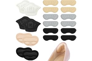 Ceecysaa 10 Pairs Heel Cushions for Back of Heel, Anti-Slip Heel Pads & Heel Grips for Loose Shoes, Shoe Inserts for Women & 