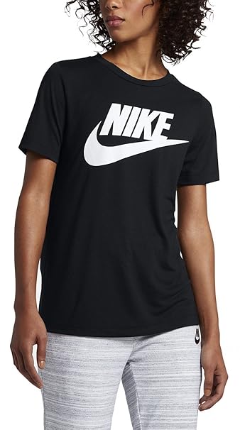 black and white nike t shirt women's