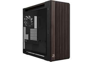 ASUS ProArt PA602 Wood Edition Modern Black E-ATX Mid-Tower Case with Tempered Glass, 440 mm GPU Support, 420 mm Radiator & 3