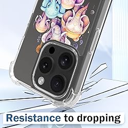 Ecute Elephants Case for iPhone 15 Pro with