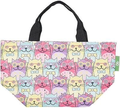 ECO CHIC Lightweight Foldable Insulated Lunch Bag Water Resistant Cooler Bag