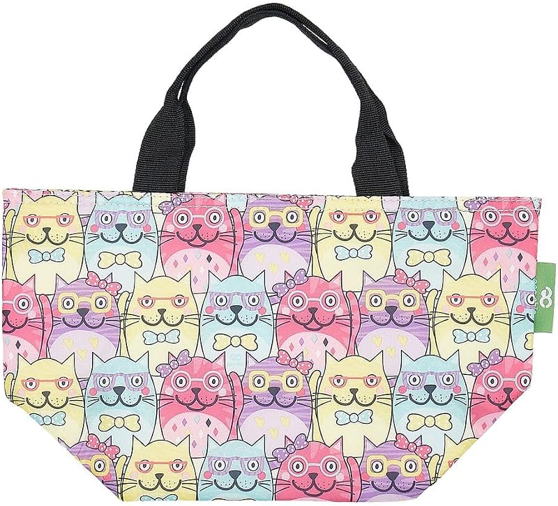 ECO CHIC Lightweight Foldable Insulated Lunch Bag Water Resistant Cooler Bag
