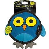 Hyper Pet Firehose Flyers Owl Durable Squeaky Dog Toy