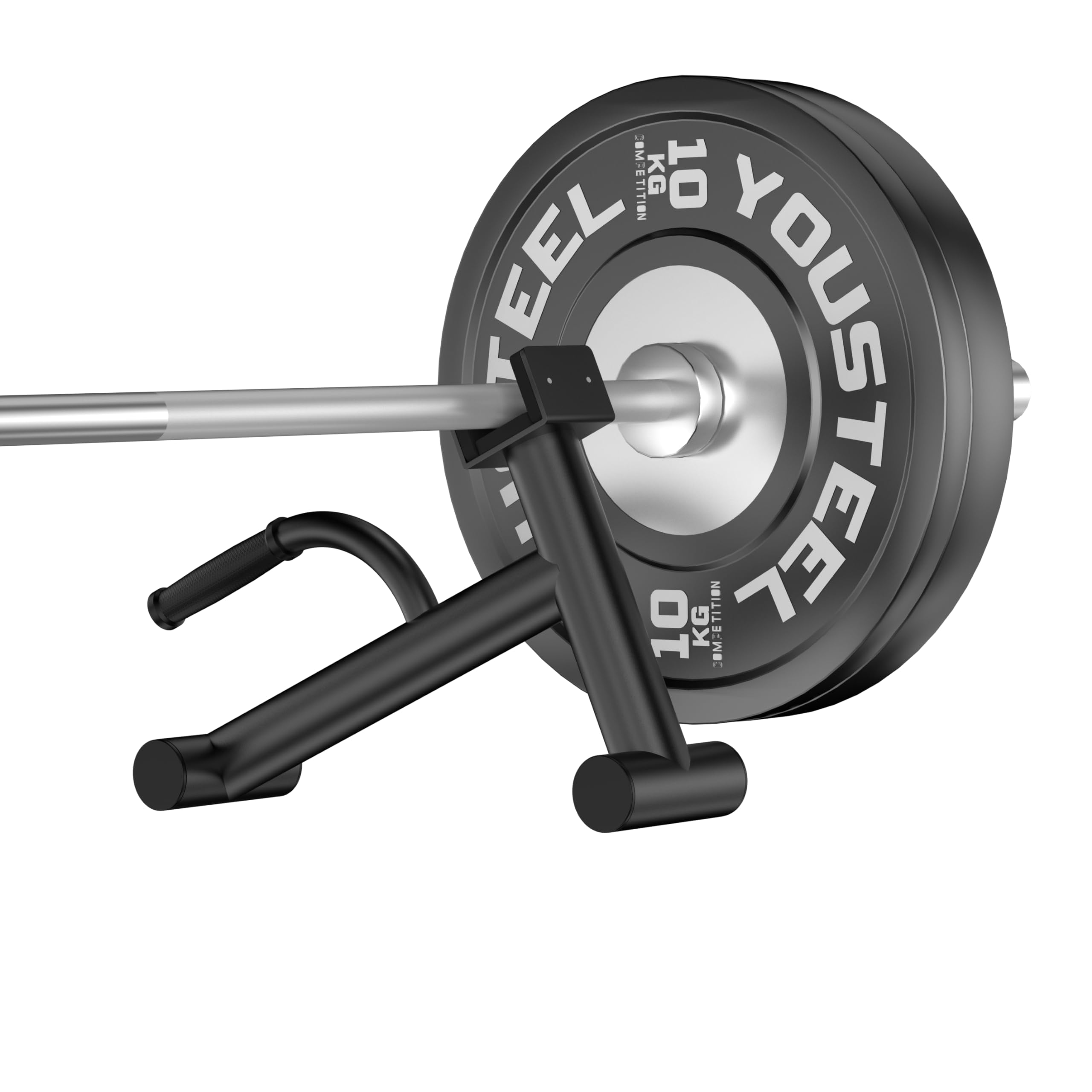 Photo 1 of (missing one) Tamisom Deadlift Jack Barbell Stand Upload 600lbs Deadlift Barbell Jack Bar Non-Slip Rubber Handle