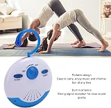 GOWENIC Mini Shower Radio Waterproof Portable FM Speaker Long Battery Life Easy view 2
