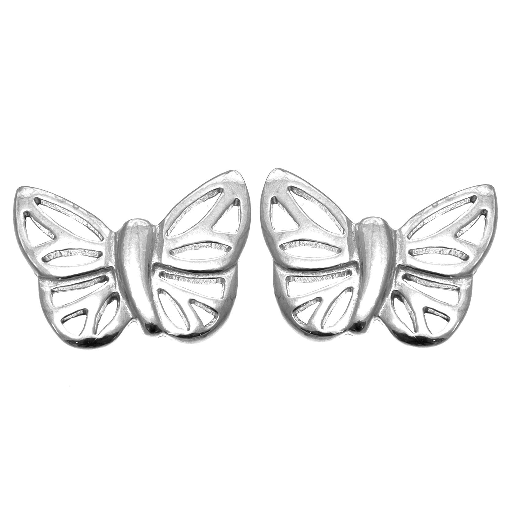 Alexander Castle Butterfly Stud Earrings 925 Sterling Silver Earrings for Women with Jewellery Gift Box - Gift for Women