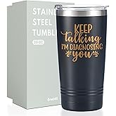 Onebttl Psychology Gifts, Keep Talking I'm Diagnosing You, Gifts for School Psychologist, Mental Health Therapist Counselors, Black