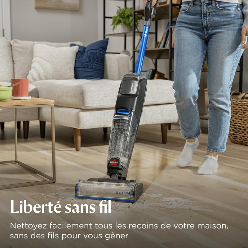 CrossWave OmniFind Aspirateur Balai Laveur sans Fil 4006N
