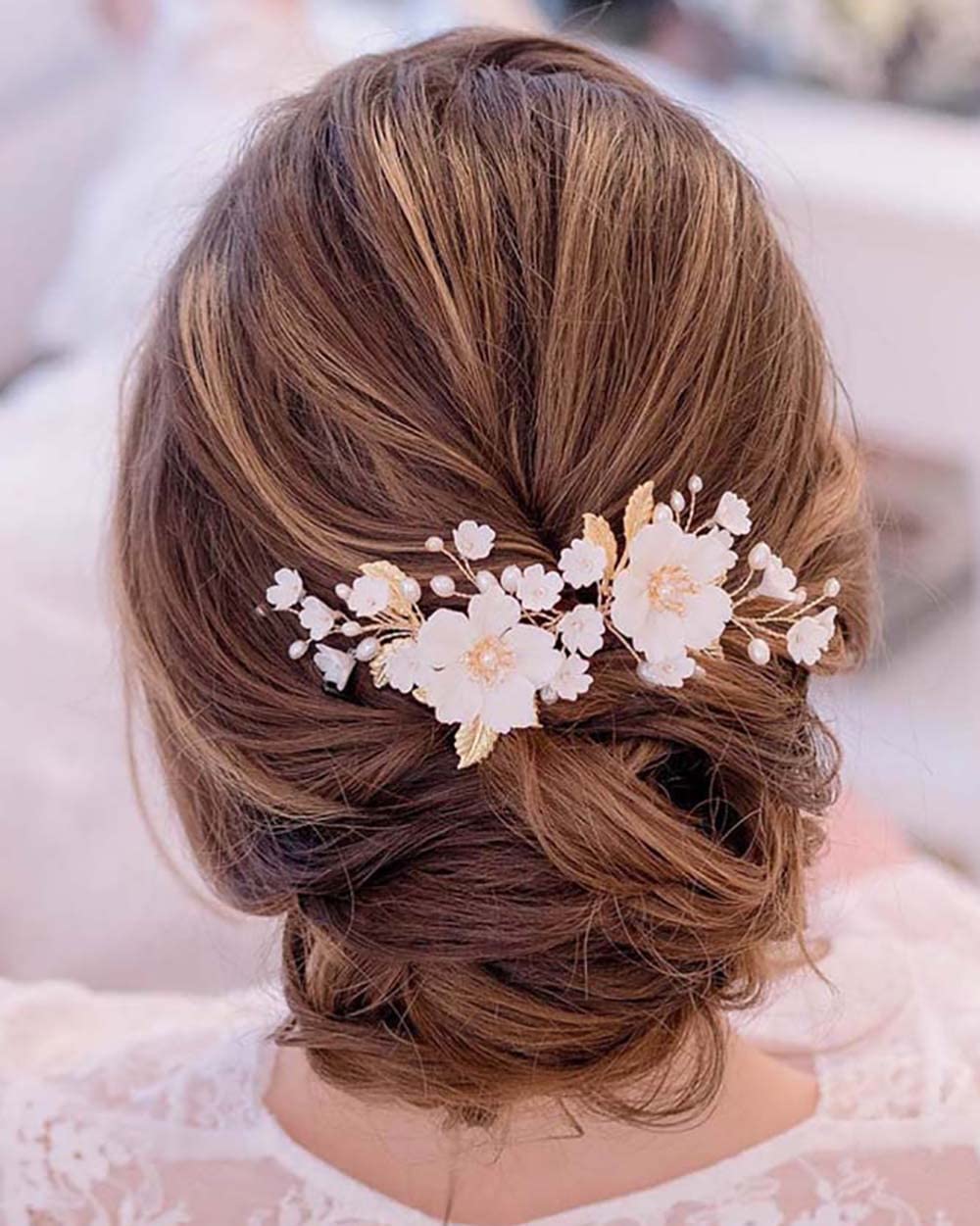 Damen-Haarklammer Mit Schmetterling & Strass – Acryl, Elegant, Für Dickes Haar