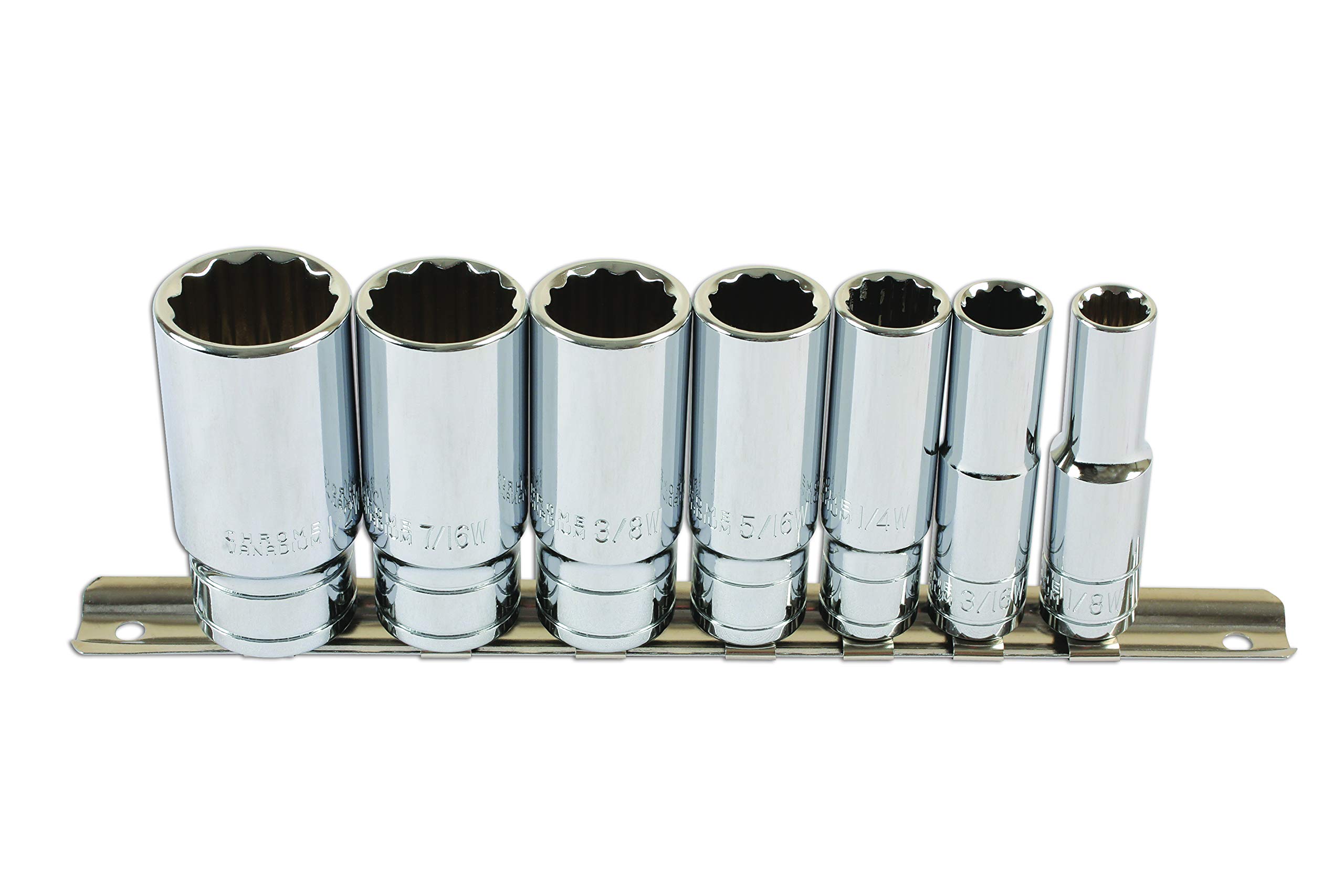 Laser 6194 Whitworth Deep Socket Set 3/8"D 7pc