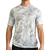 BUILTCOOL Men’s Crew Neck Raglan Shirt – Quick Dry Shirts for Men, Instant Cooling Moisture Wicking, UPF 50 Sun Protection