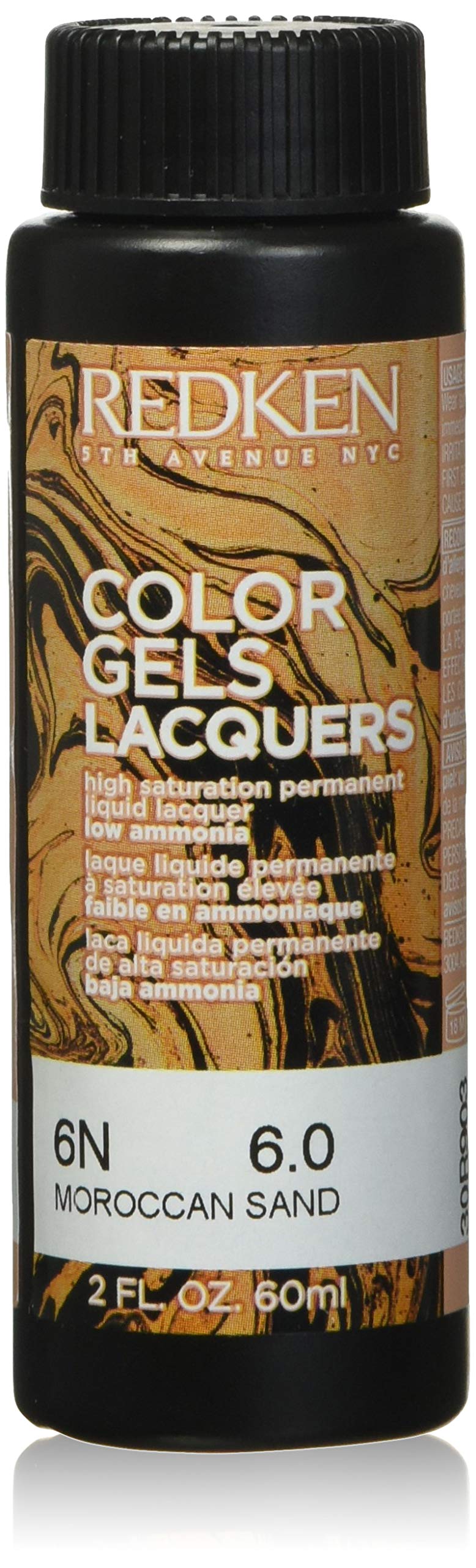Redken Colour Gels Lacquer Permanent Hair Colour, No. 6N Moroccan Sand, 60 ml
