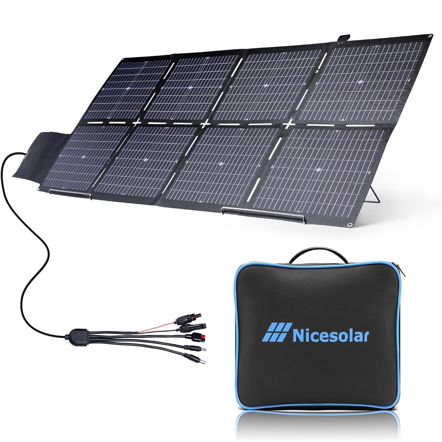 Nicesolar 200W Bifacial Portable Solar Panel