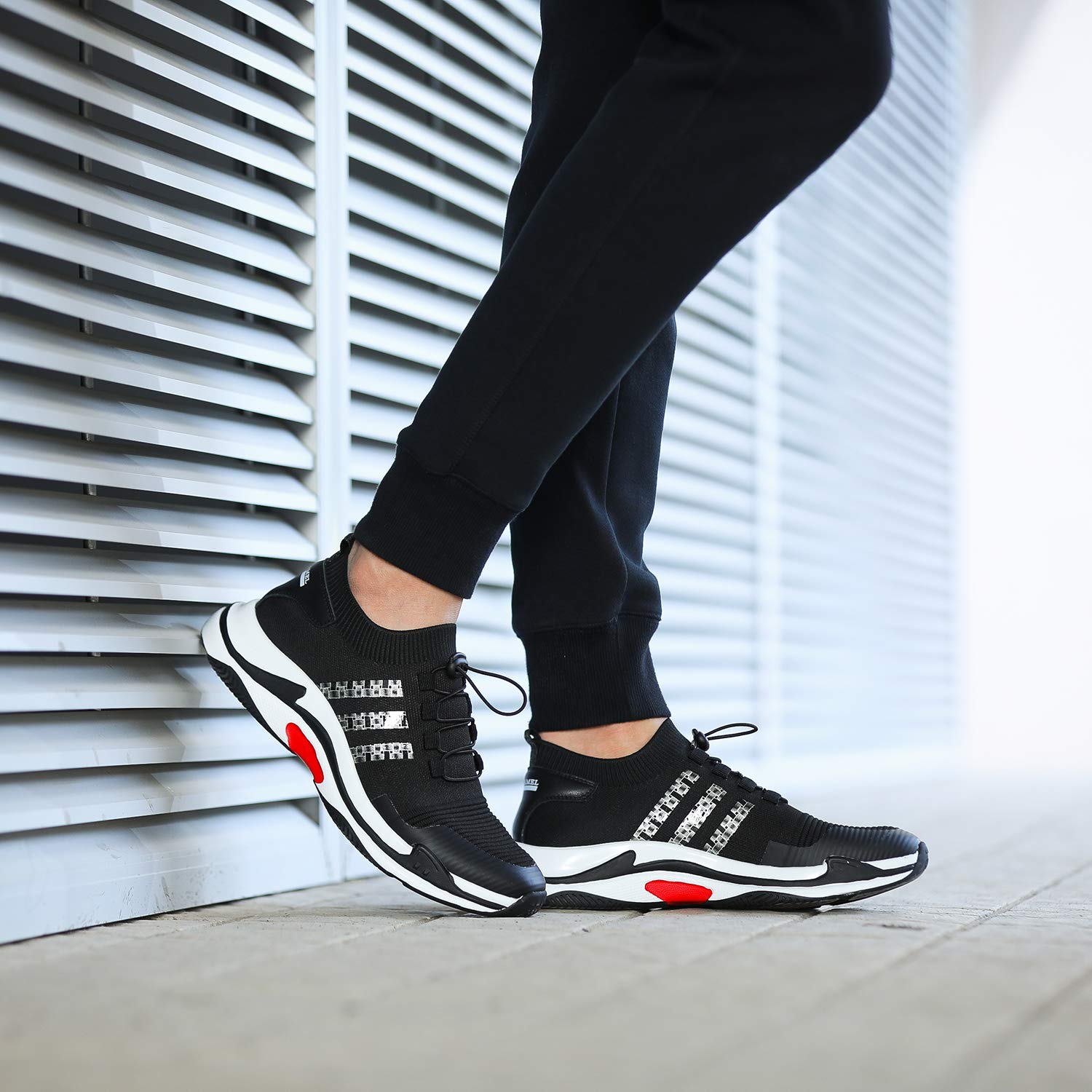 Men\'s Lightweight Breathable Running Casual Fashion Sports Shockproof Athletic Sneakers Gym Walking Shoes