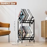 KEYSAFER Vinyl Record Storage Holder CD Rack 12 in Album Display Stand view 3