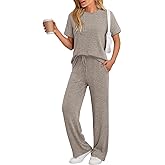 LILLUSORY Lounge Sets for Women 2 Piece Summer Travel Outfits Spring Matching Sets Cute Casual Pajamas 2026 Airport Clothes